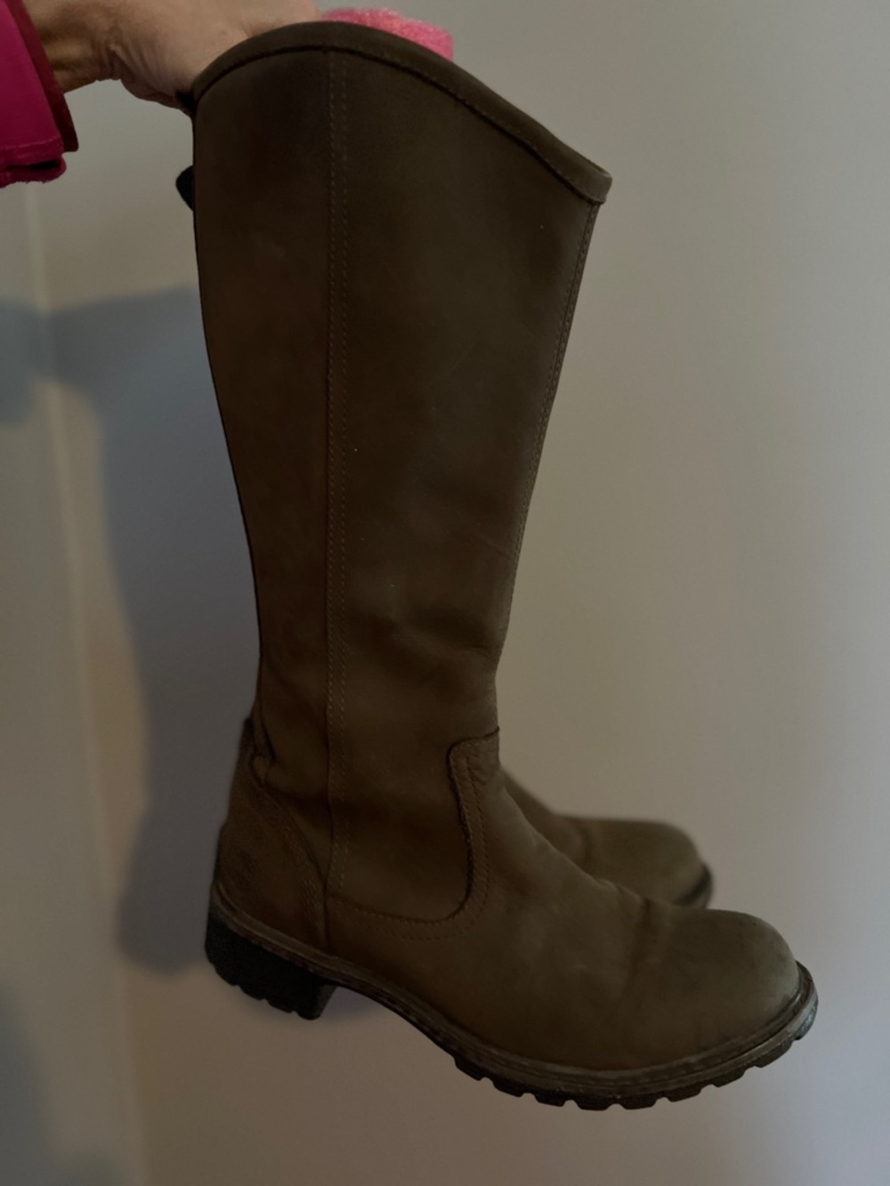 Timberland Brown Leather Tall Boots 8